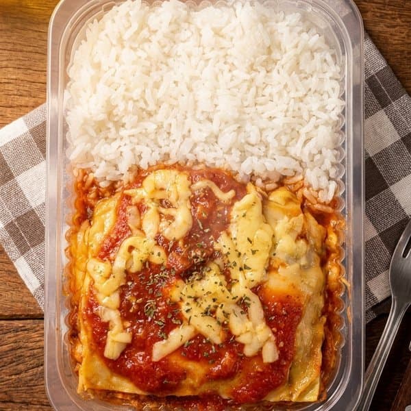 Lasanha de Frango com Arroz